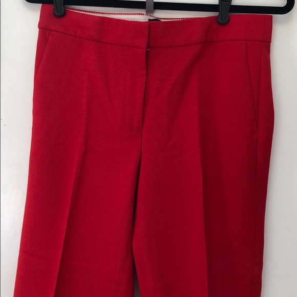 J. Crew Pants - Bright red cropped trousers J. Crew Pants - Bright red cropped trousers